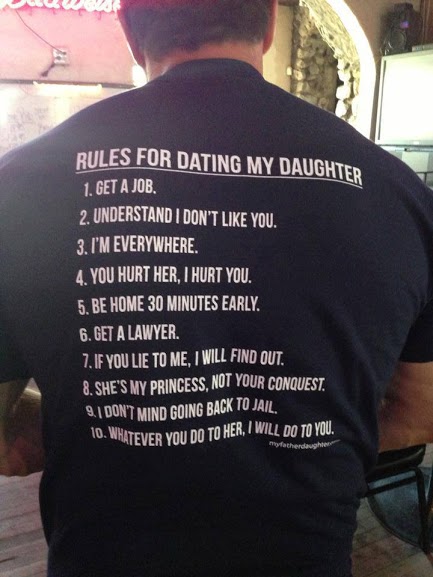 13 rules for dating my daughter